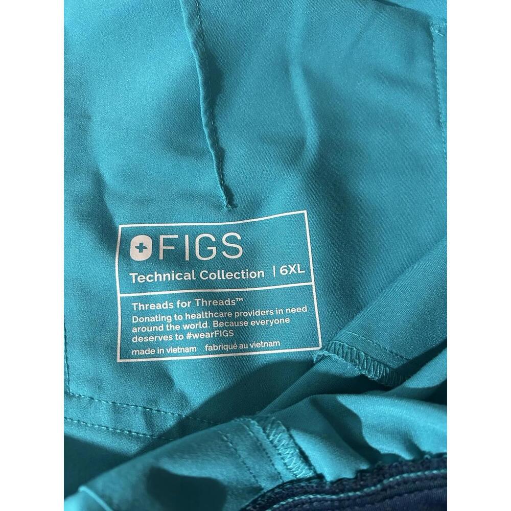 Figs Zamora High Waist Joggers Scrub Pants Womens 6XL 1SW200002 PO 4123 Teal - Picture 5 of 6